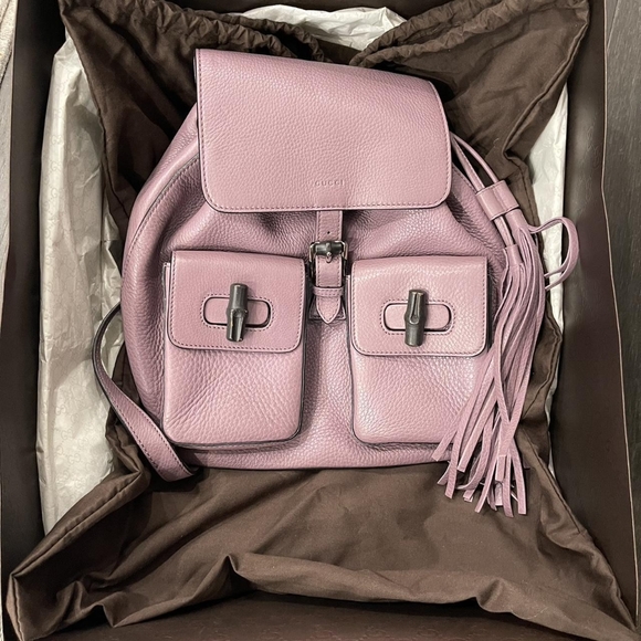 Gucci Bamboo Handle Backpack - Picture 1 of 1